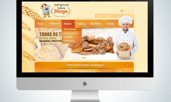 Website Padaria Diogo